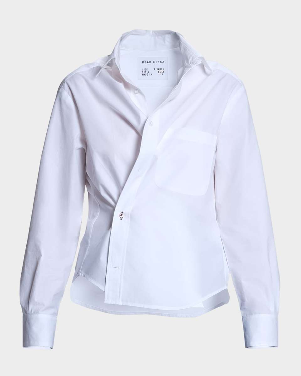 The Daily Asymmetric Button-Front Shirt